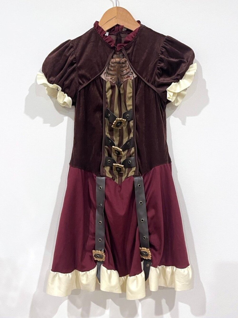 California Costumes Steampunk Girl Costume Brown Burgundy Tween M Cosplay
